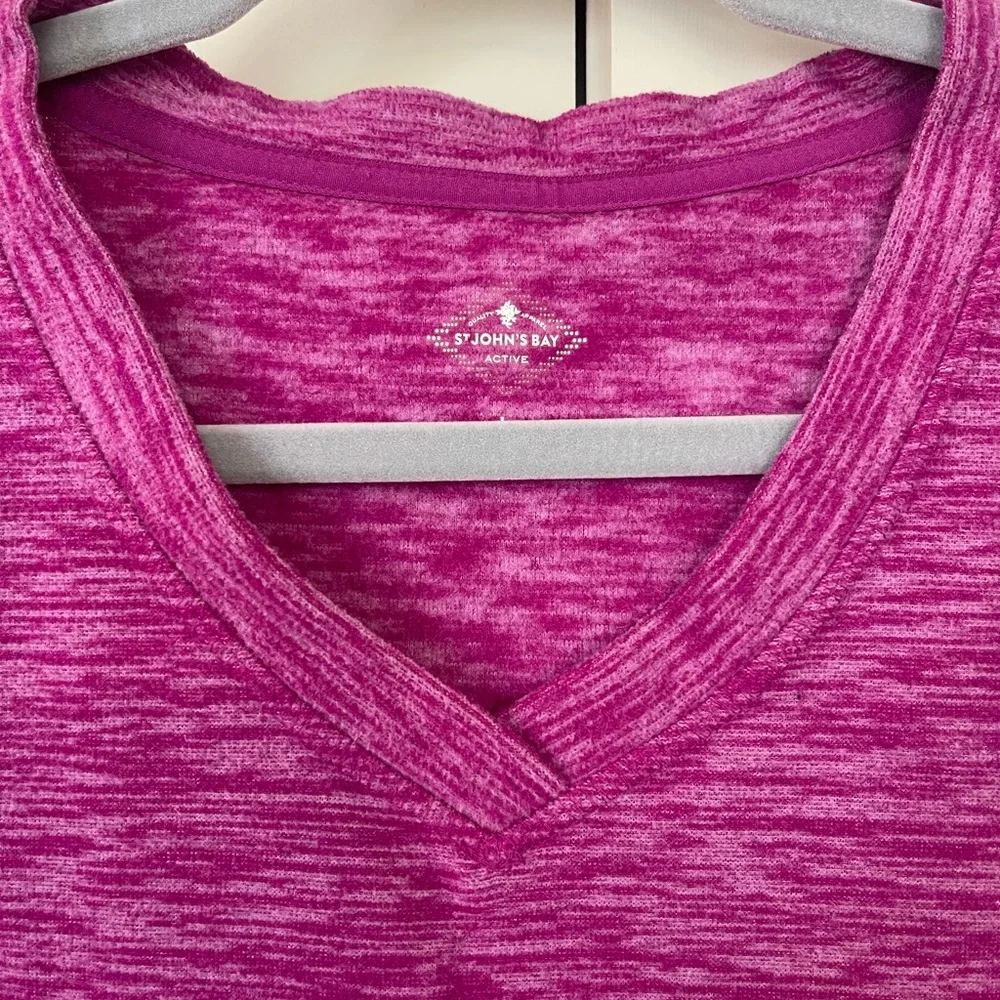 St John’s Bay Large Purple Activewear Shirt - Picture 6 of 6